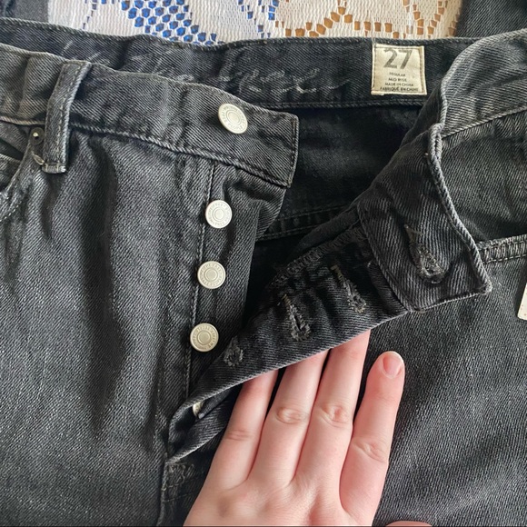 NWT We The Free • Chewed Up Midrise Straight in Rugged Black - Picture 6 of 13